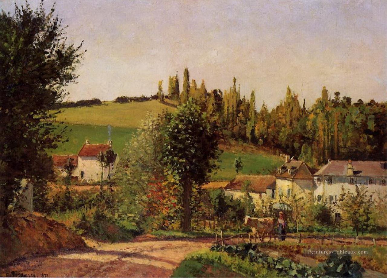 chemin de l’ermitage à pontoise 1872 Camille Pissarro Peintures à l'huile